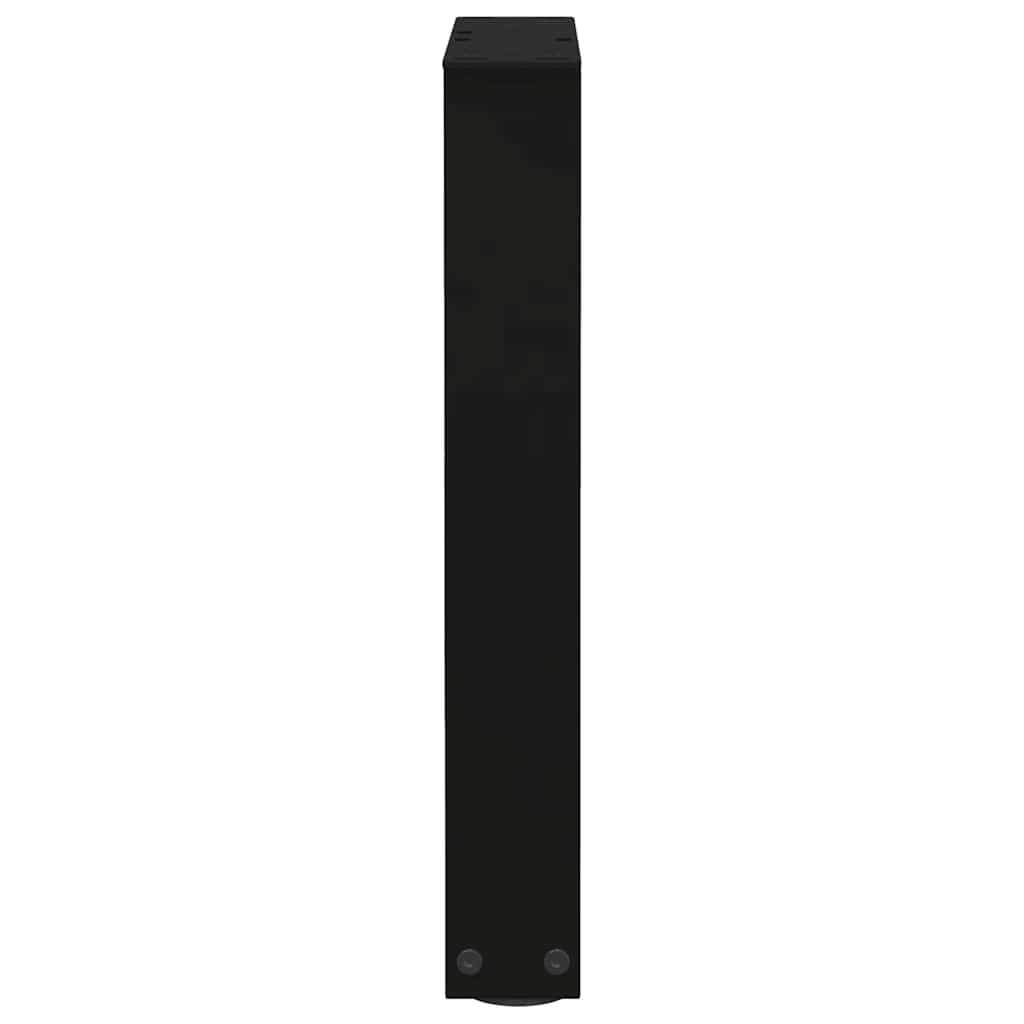 Salongbordben V-formet 2 stk svart 28 x (42-43,3) cm stål