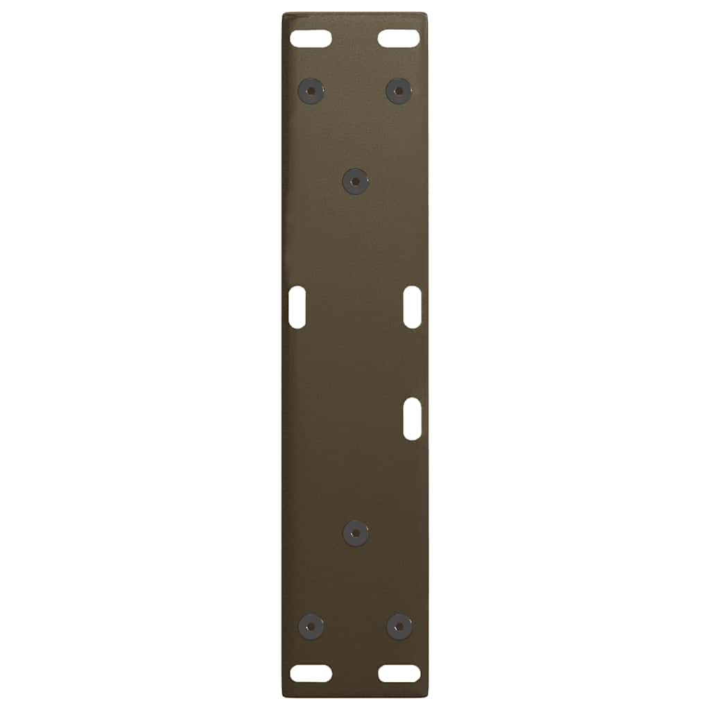 Salongbordben V-formet 2 stk naturstål 28 x (42-43,3) cm stål