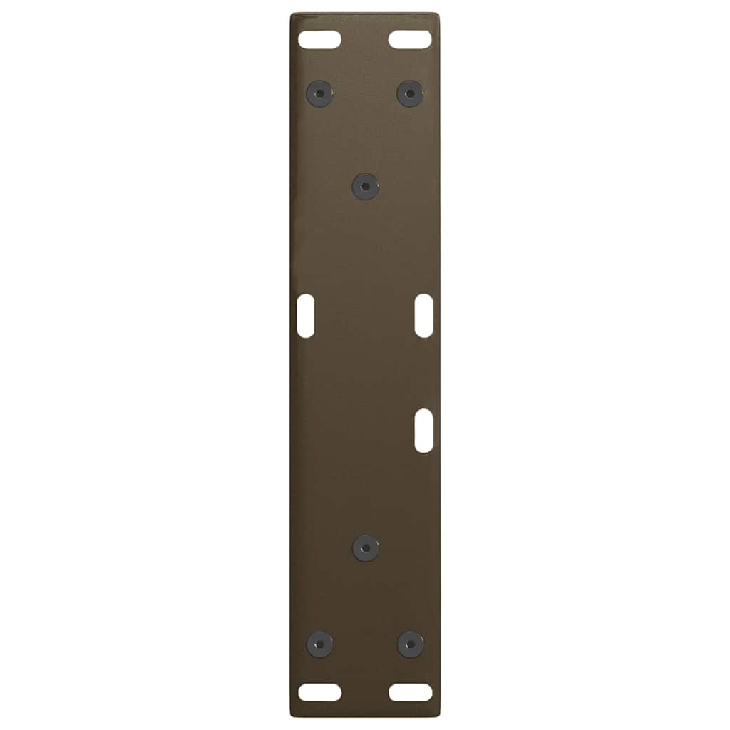 Salongbordben V-formet 2 stk naturstål 38 x (42-43,3) cm stål