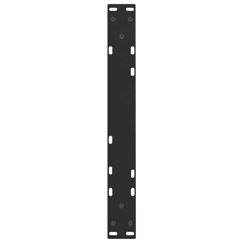 Salongbordben V-formet 2 stk svart 50x(42-43,3) cm stål