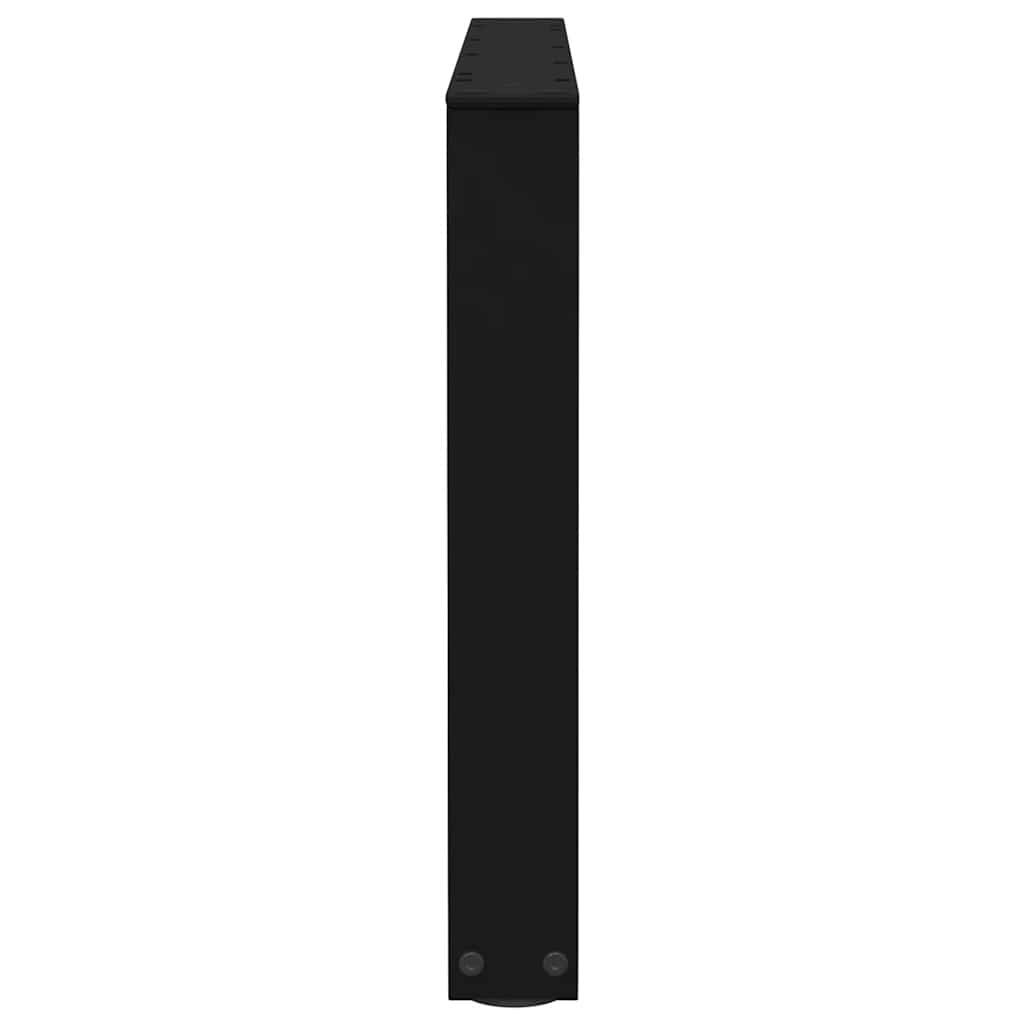 Salongbordben V-formet 2 stk svart 70 x (42-43,3) cm stål