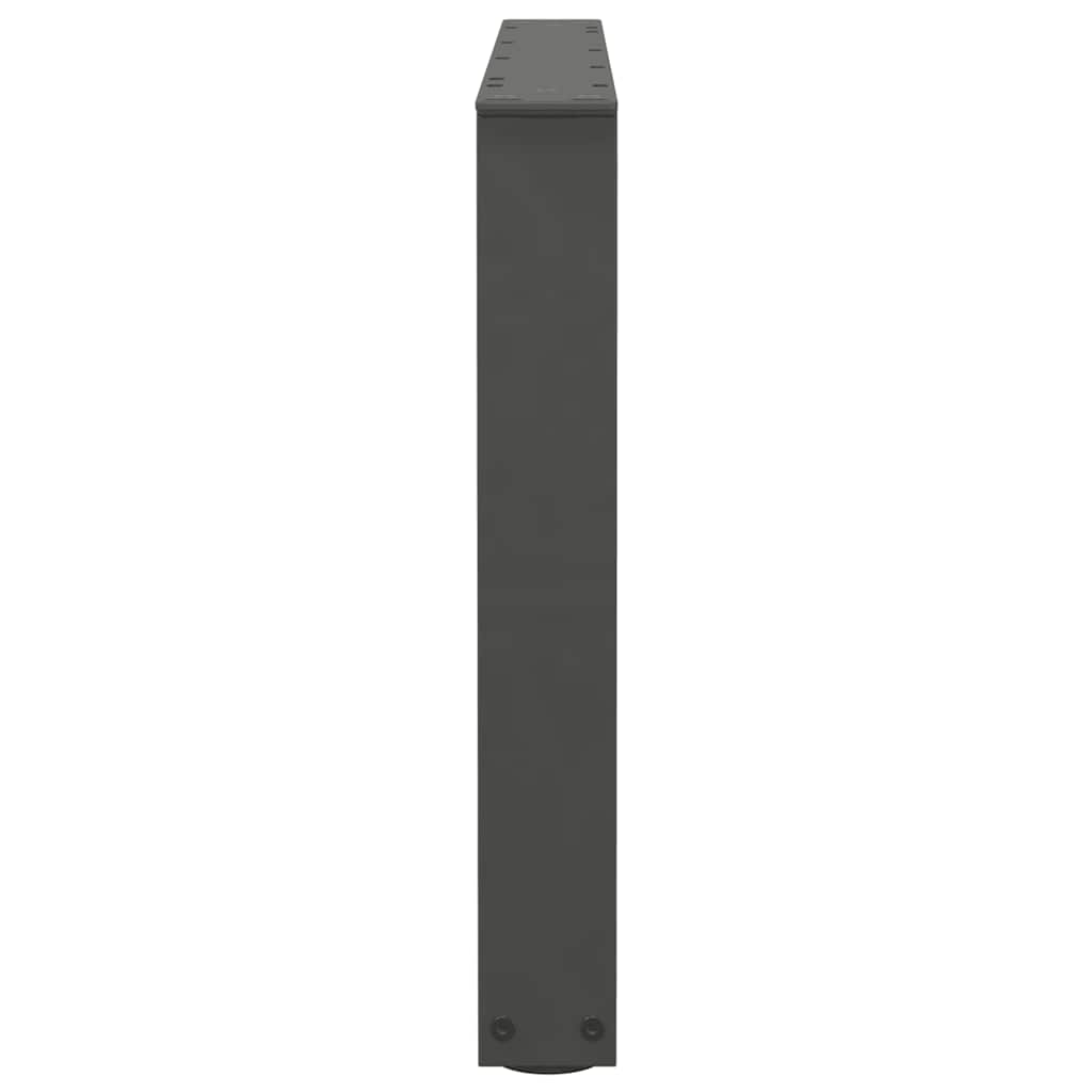 Salongbordben V-formet 2 stk antrasitt 70 x (42-43,3) cm stål