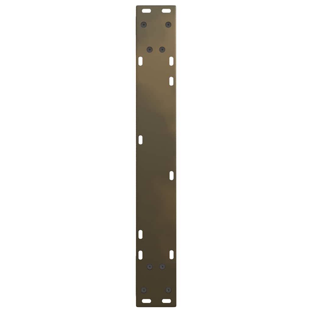 Spisebordben V-formet 2 stk naturstål 60 x (72-73,3) cm stål