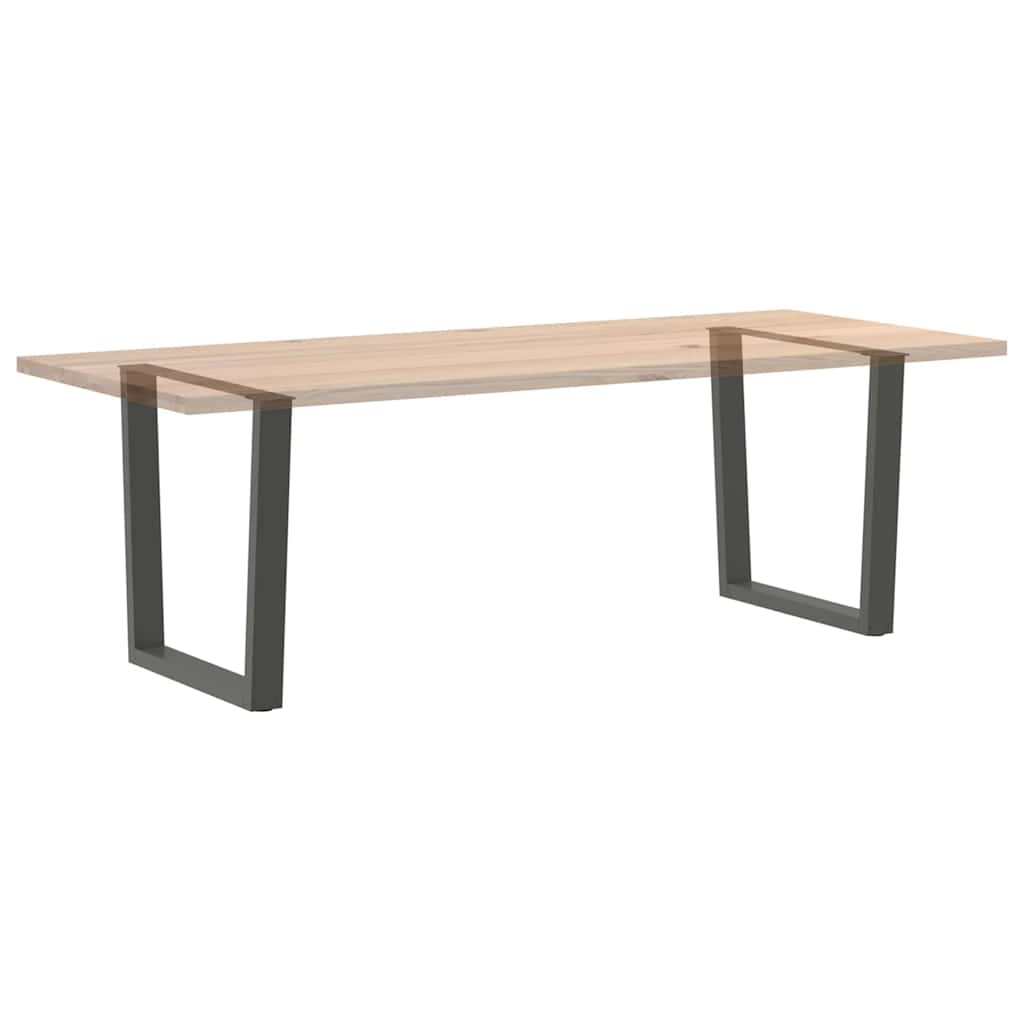 Spisebordben V-formet 2 stk antrasitt 80 x (72-73,3) cm stål