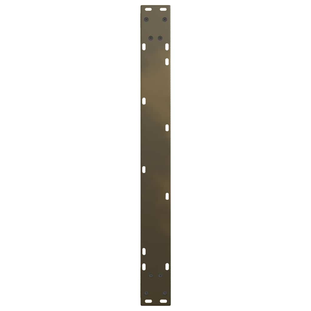 Spisebordben V-formet 2 stk naturstål 80 x (72-73,3) cm stål