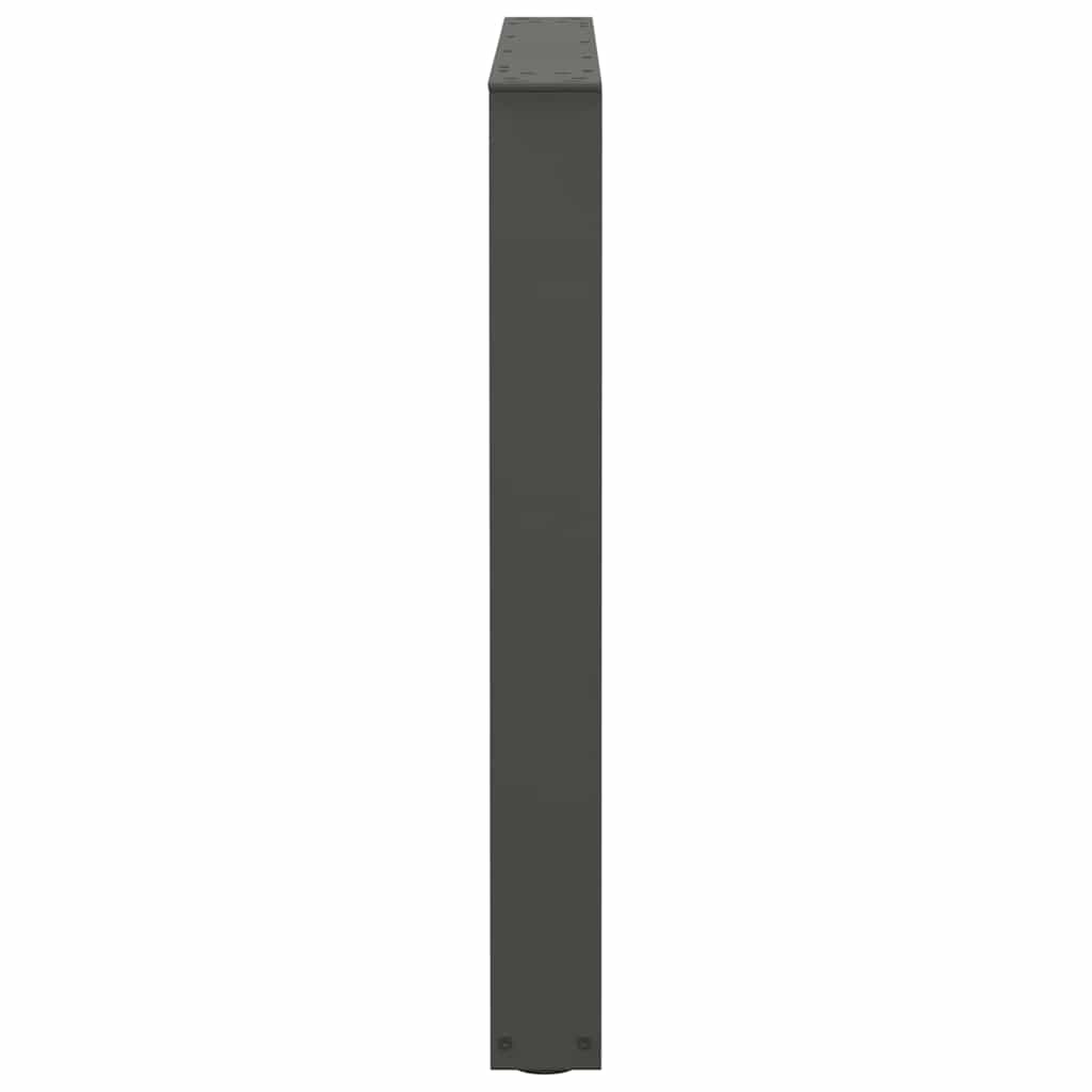 Spisebordben V-formet 2 stk antrasitt 90 x (72-73,3) cm stål