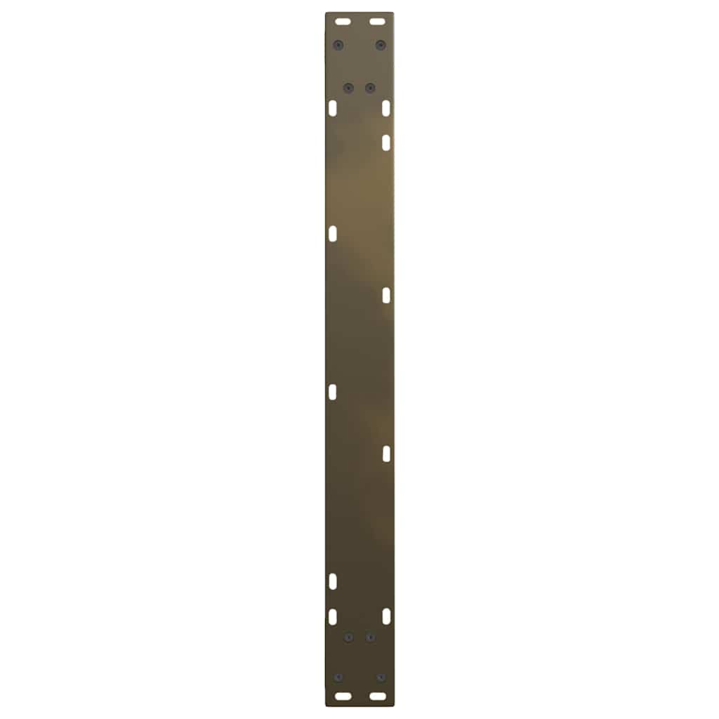 Spisebordben V-formet 2 stk naturstål 90 x (72-73,3) cm stål