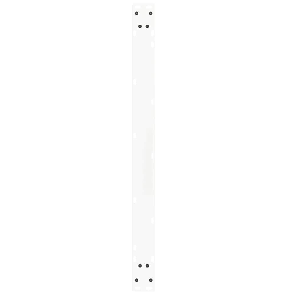 Spisebordben V-formet 2 stk hvit 100x(72-73,3) cm stål