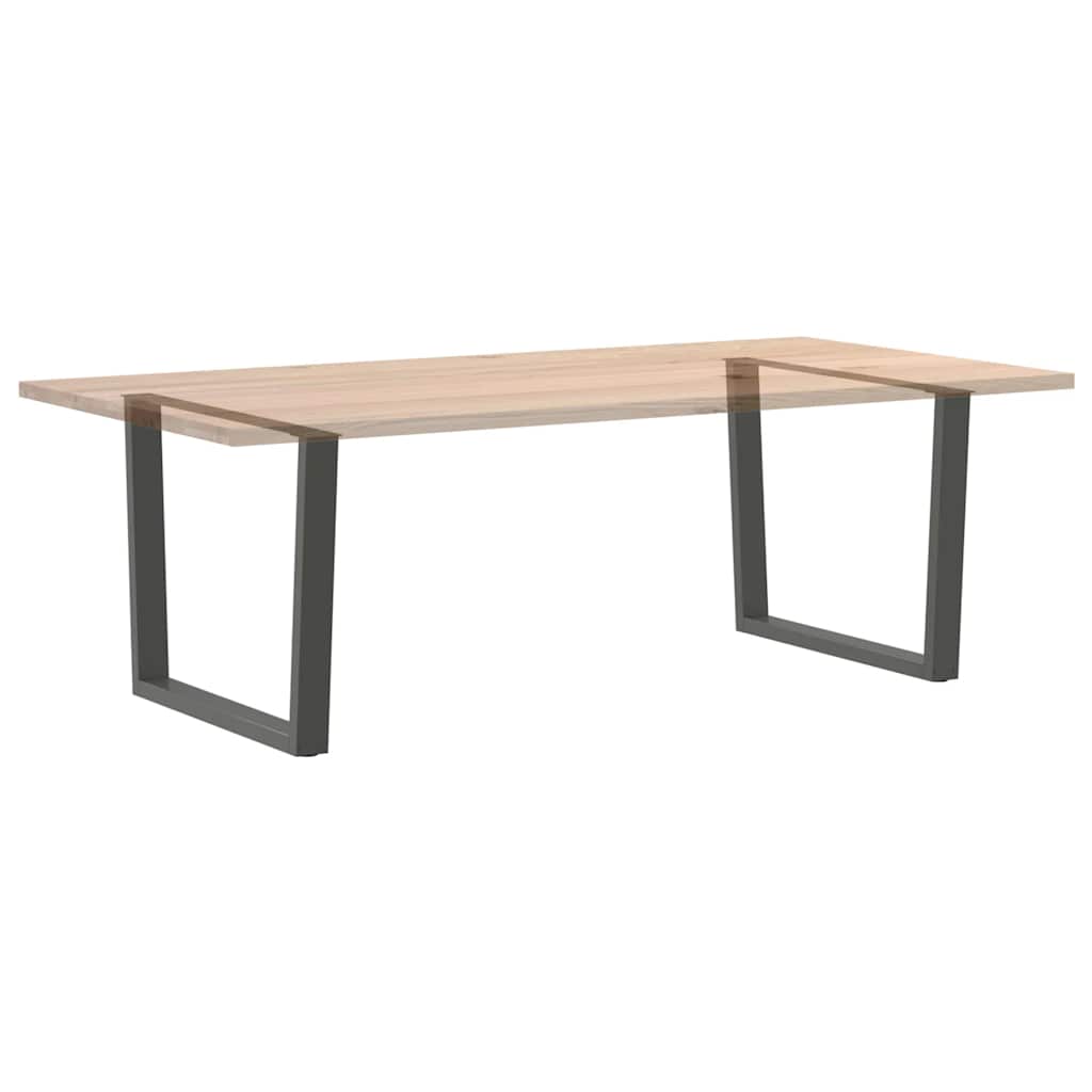 Spisebordben V-formet 2 stk antrasitt 100x(72-73,3) cm stål
