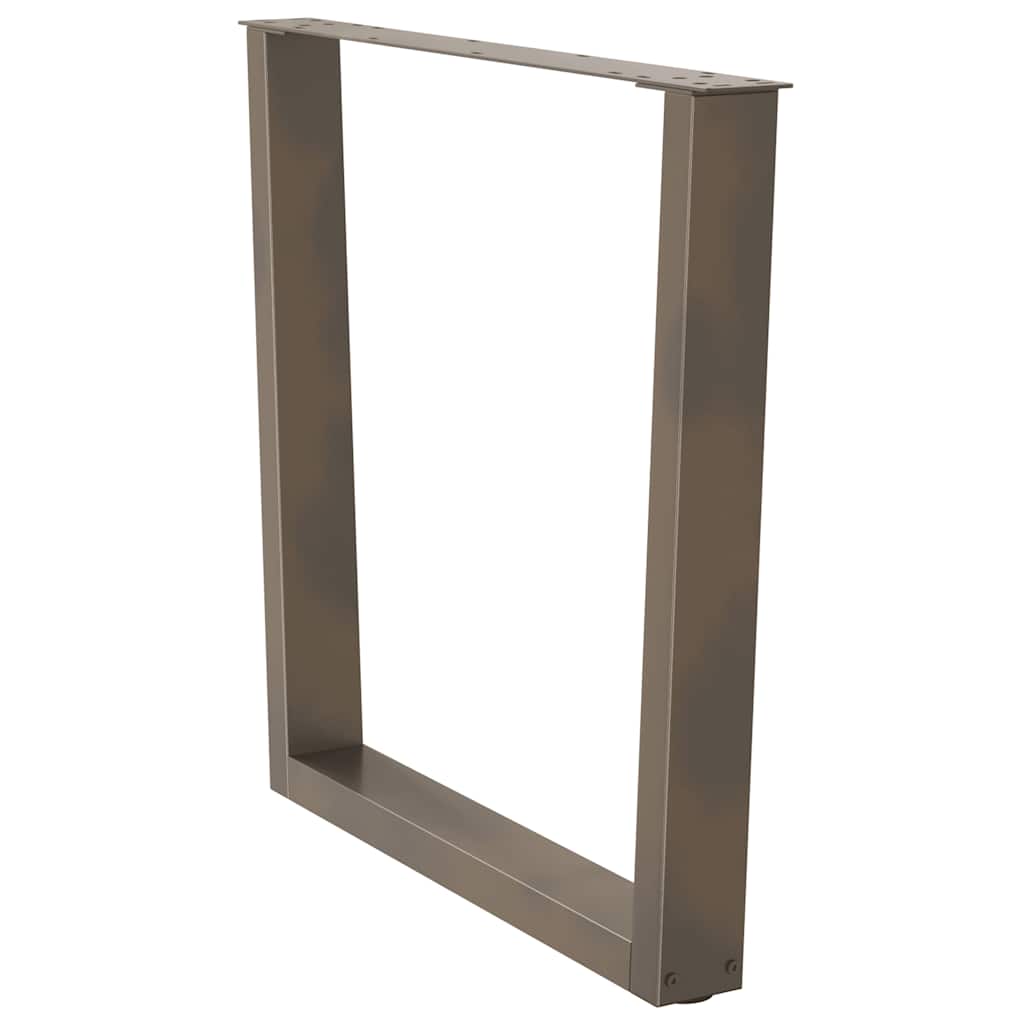 Spisebordben V-formet 3 stk naturstål 90 x (72-73,3) cm stål