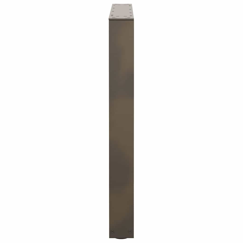 Spisebordben V-formet 3 stk naturstål 90 x (72-73,3) cm stål