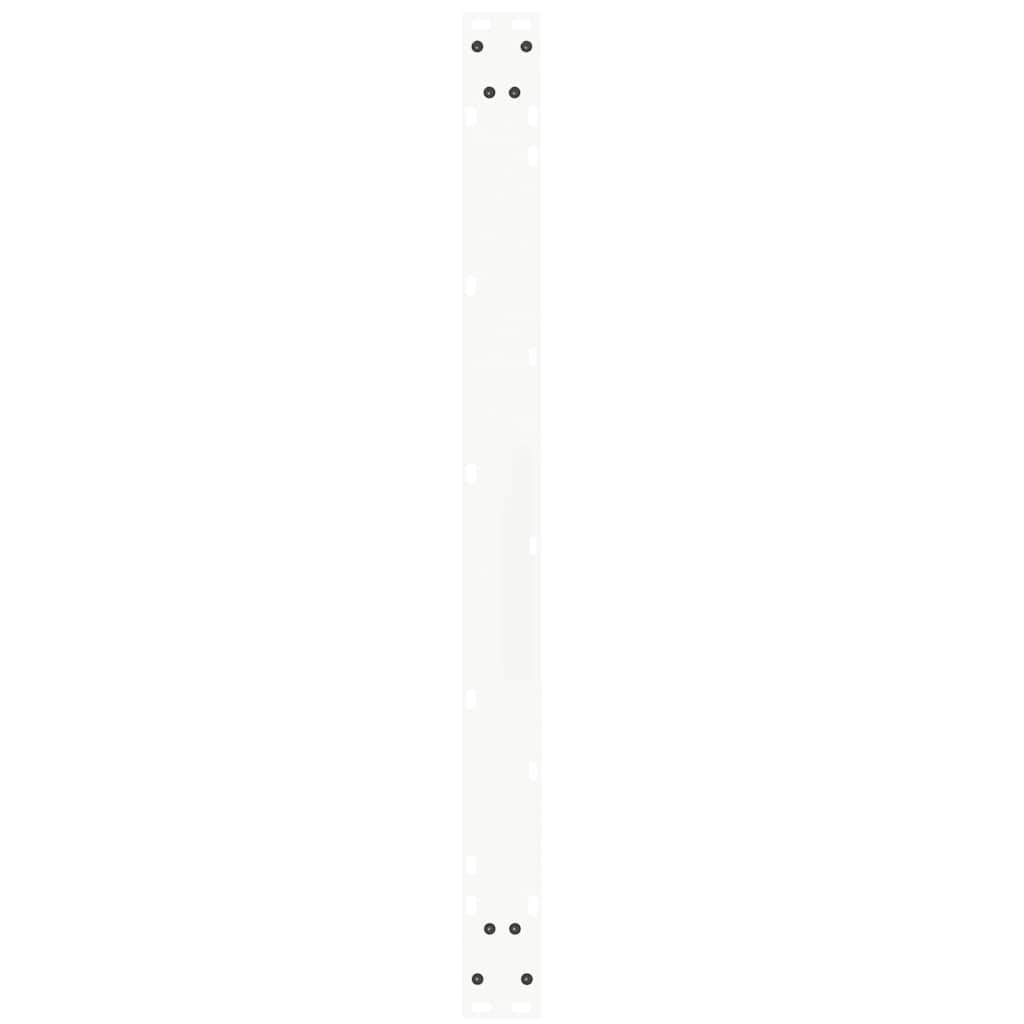 Spisebordben V-formet 3 stk hvit 100x(72-73,3) cm stål