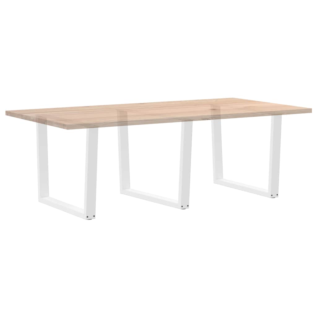 Spisebordben V-formet 3 stk hvit 100x(72-73,3) cm stål