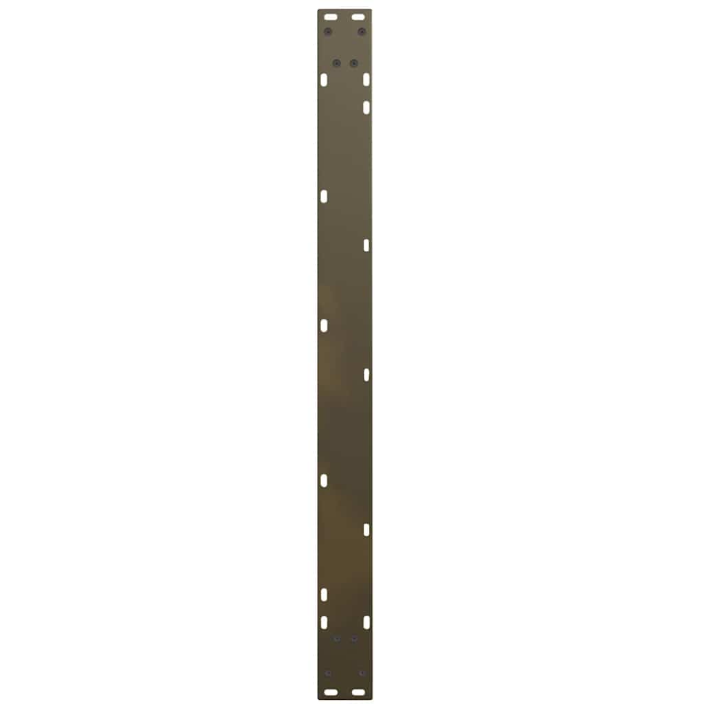 Spisebordben V-formet 3 stk naturstål 100x(72-73,3) cm stål