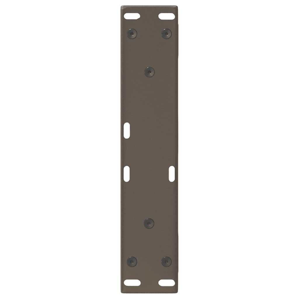 Salongbordben 2 stk naturstål 40x(30-31,3) cm stål