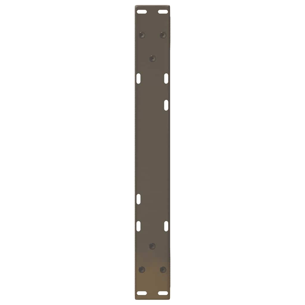 Salongbordben 2 stk naturstål 50x(30-31,3) cm stål
