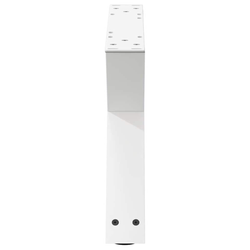 Salongbordben 2 stk hvite 60 x (30-31,3) cm stål