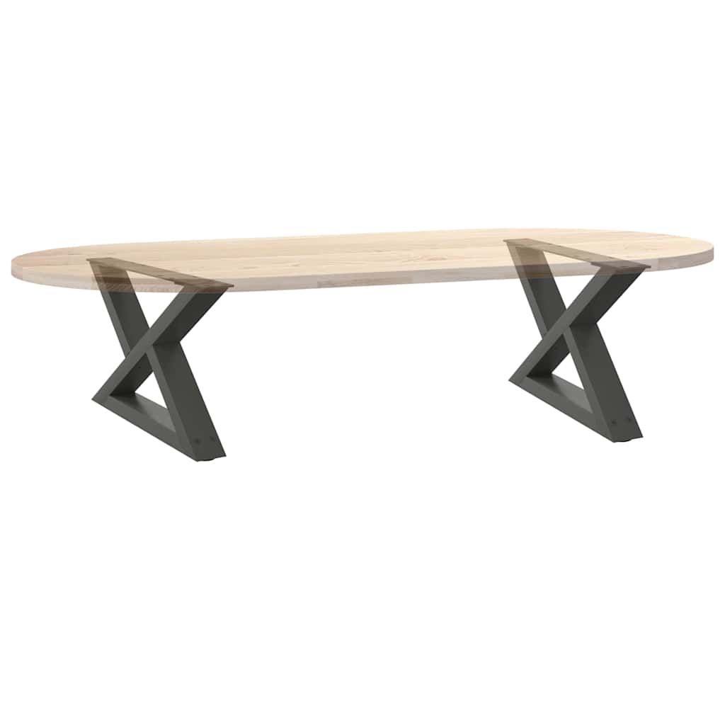 Salongbordben 2 stk antrasitt 60 x (30-31,3) cm stål
