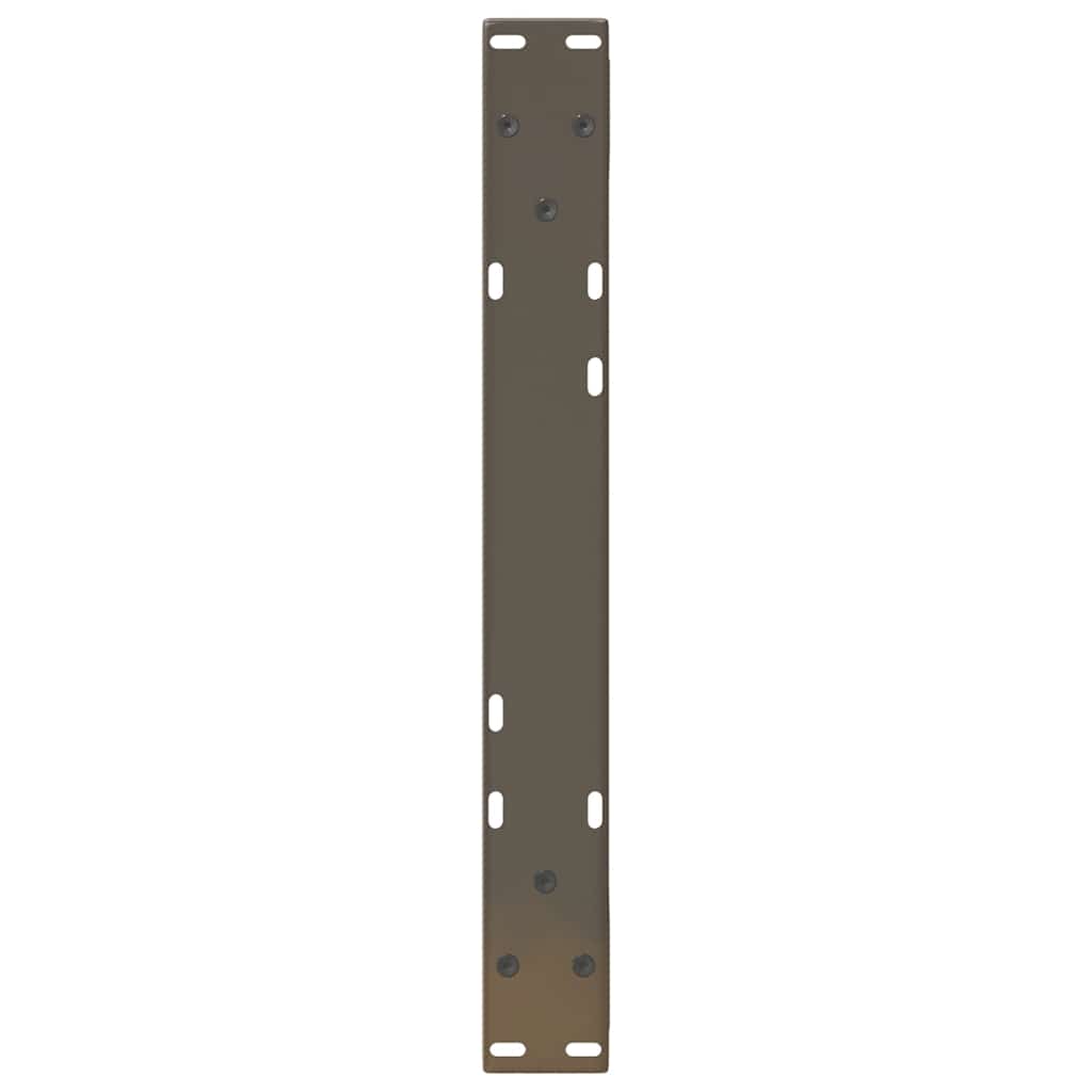 Salongbordben 2 stk naturstål 60 x (30-31,3) cm stål