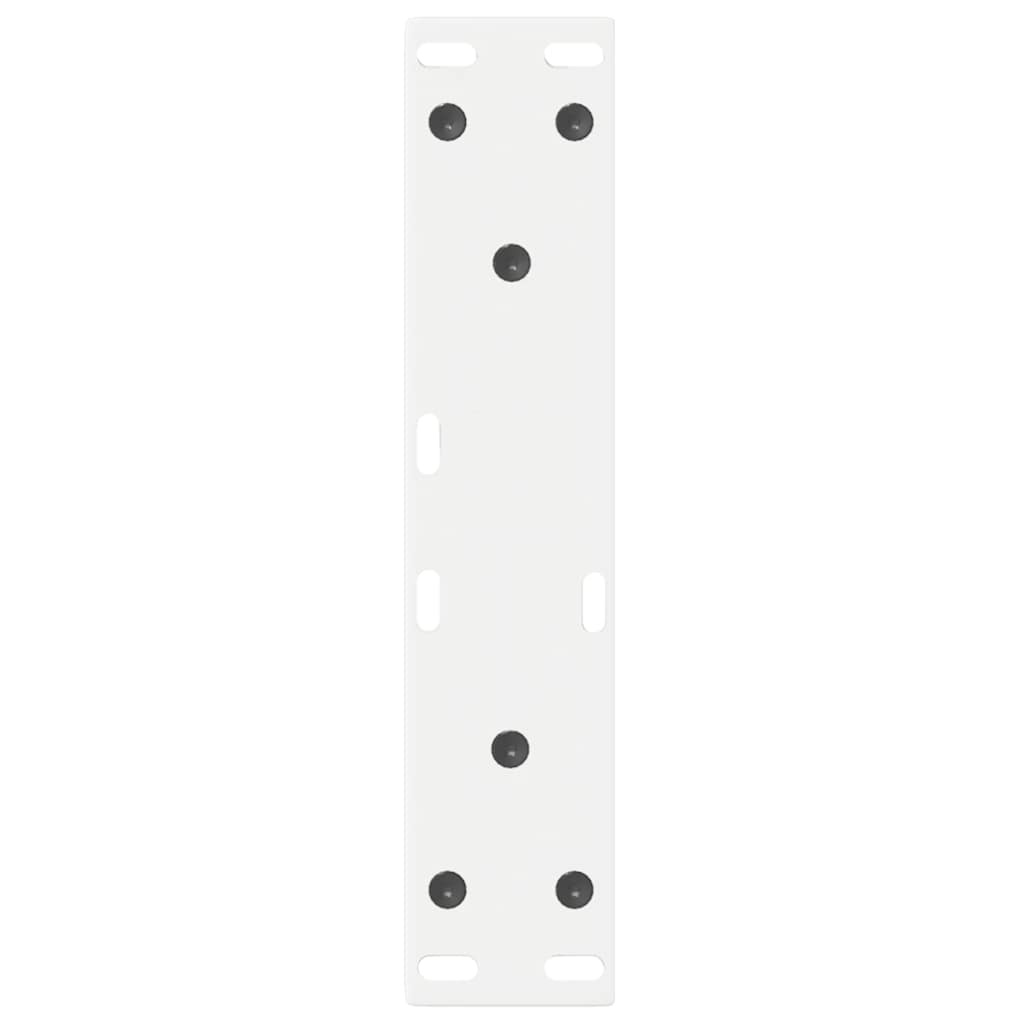 Salongbordben 2 stk hvite 28 x (42-43,3) cm stål