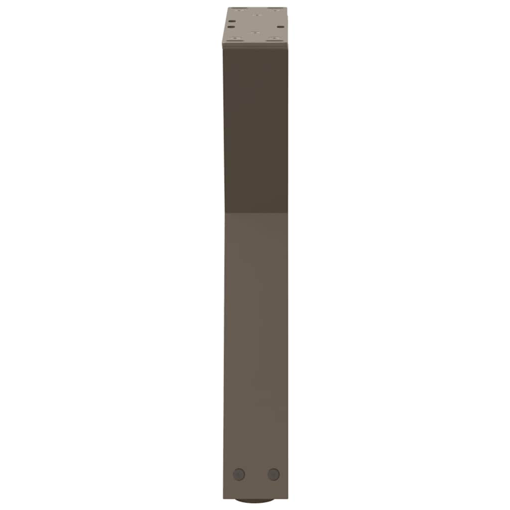 Salongbordben 2 stk naturstål 28 x (42-43,3) cm stål