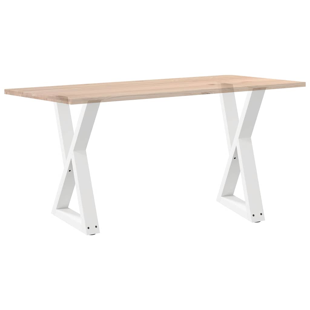 Spisebordben 2 stk hvite 50x(72-73,3) cm stål