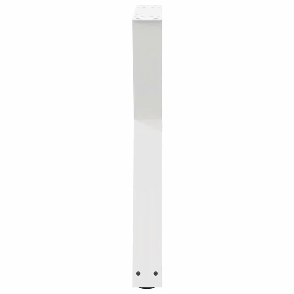 Spisebordben 2 stk hvite 60 x (72-73,3) cm stål