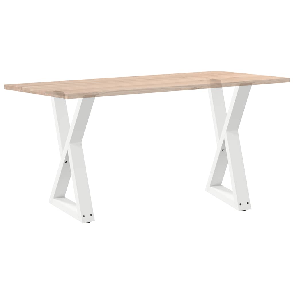 Spisebordben 2 stk hvite 60 x (72-73,3) cm stål