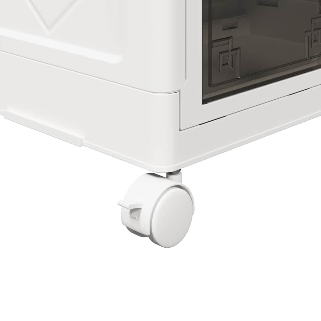 Oppbevaringsboks stablebar med hjul 5-lags 75 L 64x40x179 cm