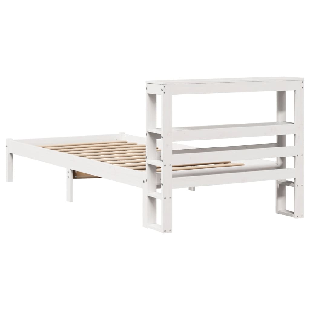 Sengeramme uten madrass hvit 90x190 cm heltre furu