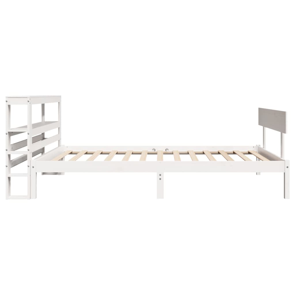 Sengeramme uten madrass hvit 75x190 cm heltre furu
