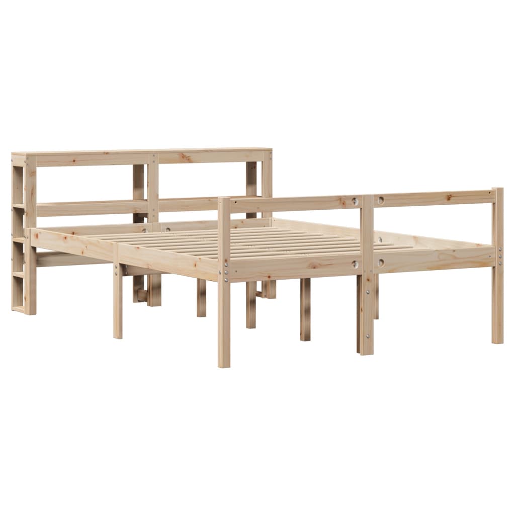 Seniorseng med hodegavl 120x200 cm heltre furu