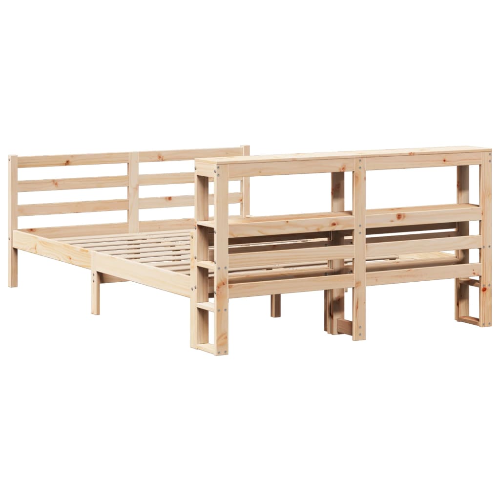 Sengeramme med hodegavl 140x200 cm heltre furu