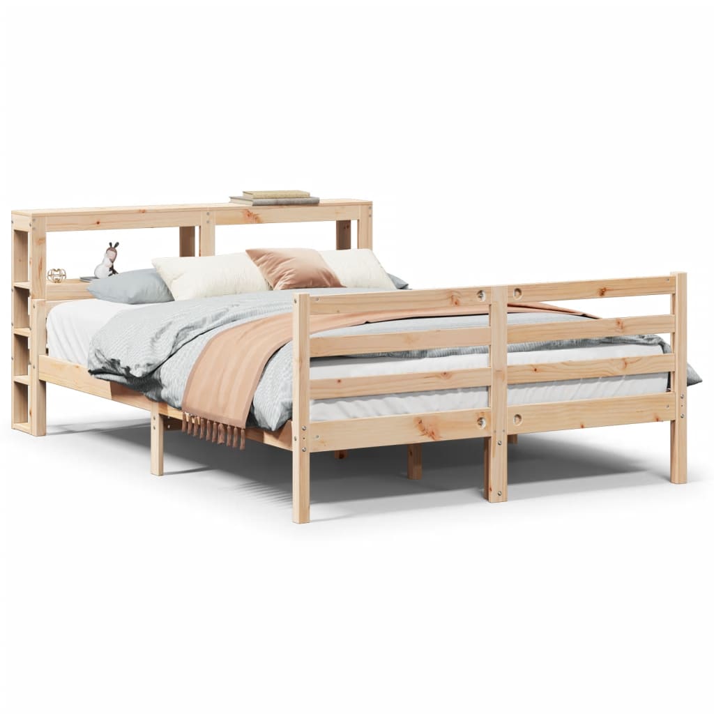 Sengeramme med hodegavl 150x200 cm heltre furu