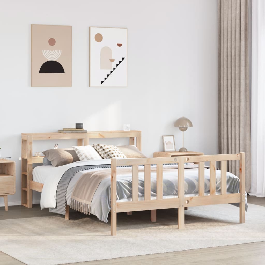 Sengeramme med hodegavl 120x200 cm heltre furu