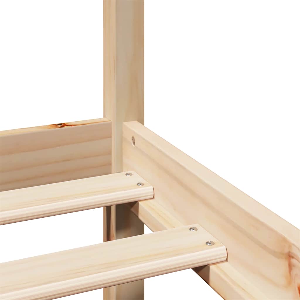 Sengeramme med hodegavl 200x200 cm heltre furu