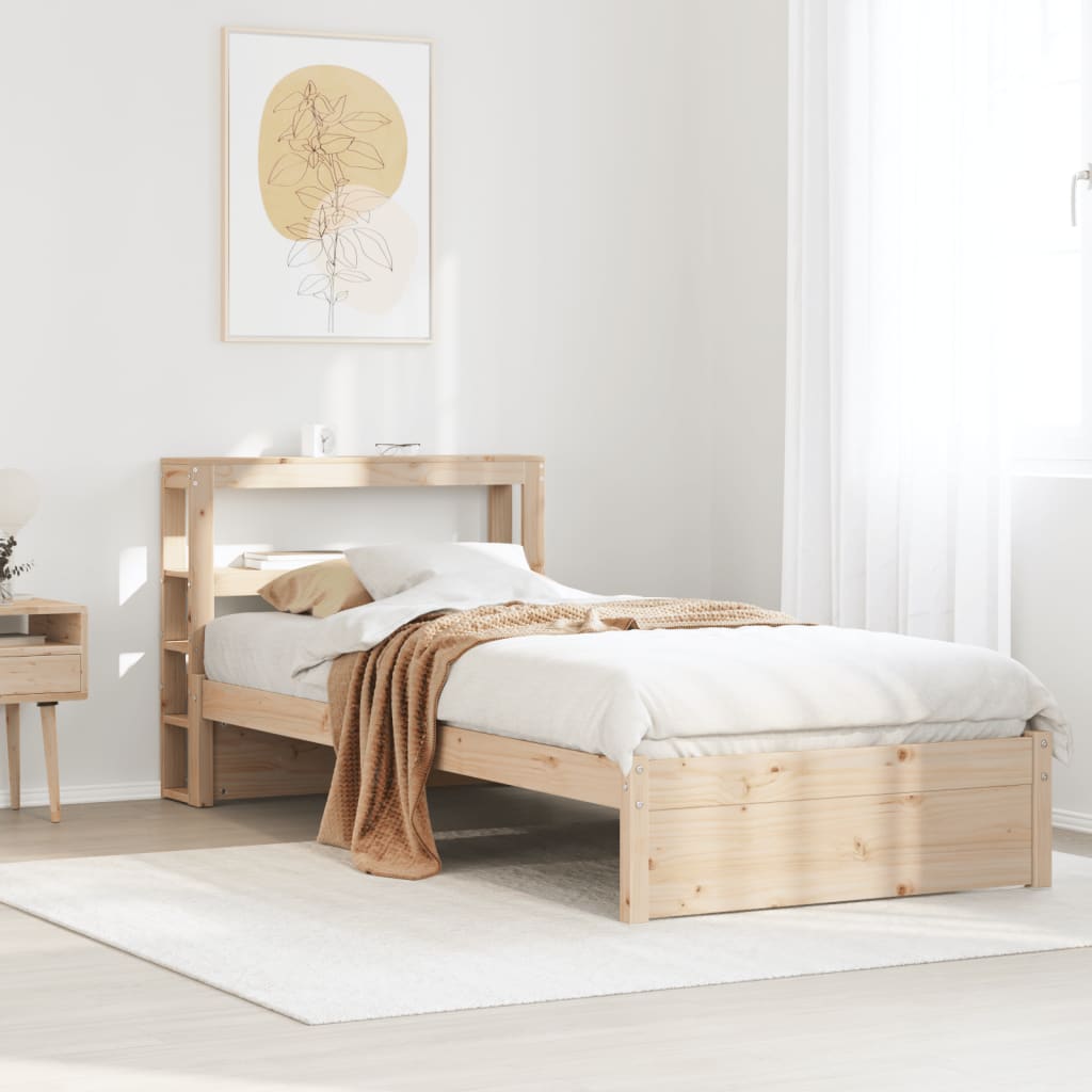 Sengeramme med hodegavl 75x190 cm heltre furu