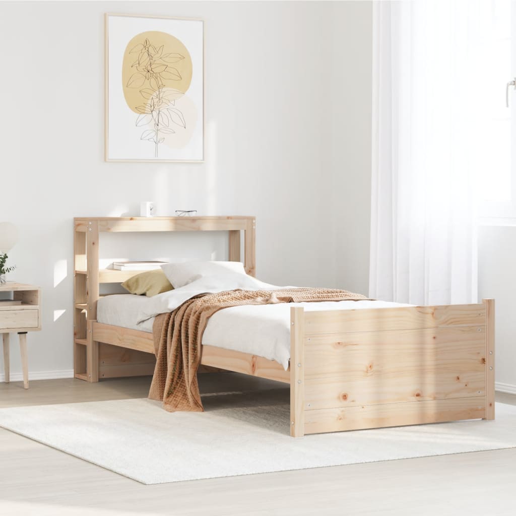 Sengeramme med hodegavl 75x190 cm heltre furu