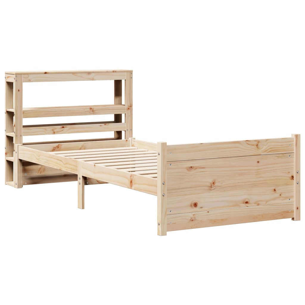 Sengeramme med hodegavl 90x200 cm heltre furu
