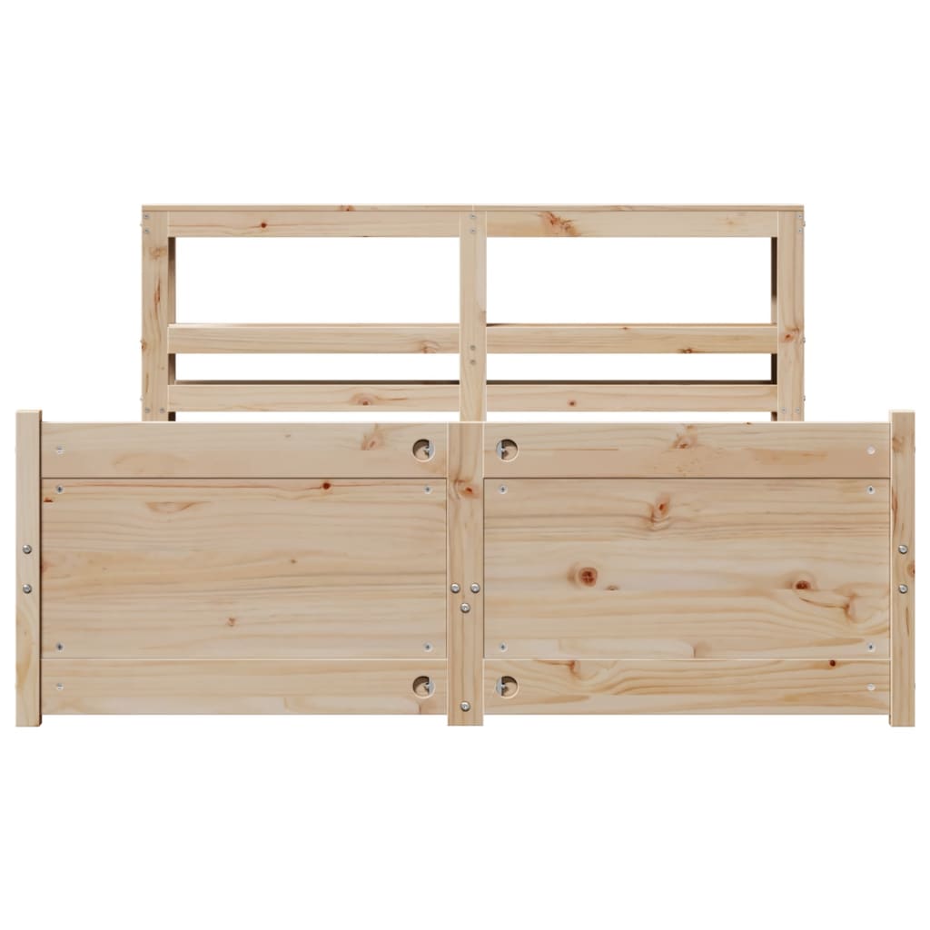 Sengeramme med hodegavl 120x200 cm heltre furu