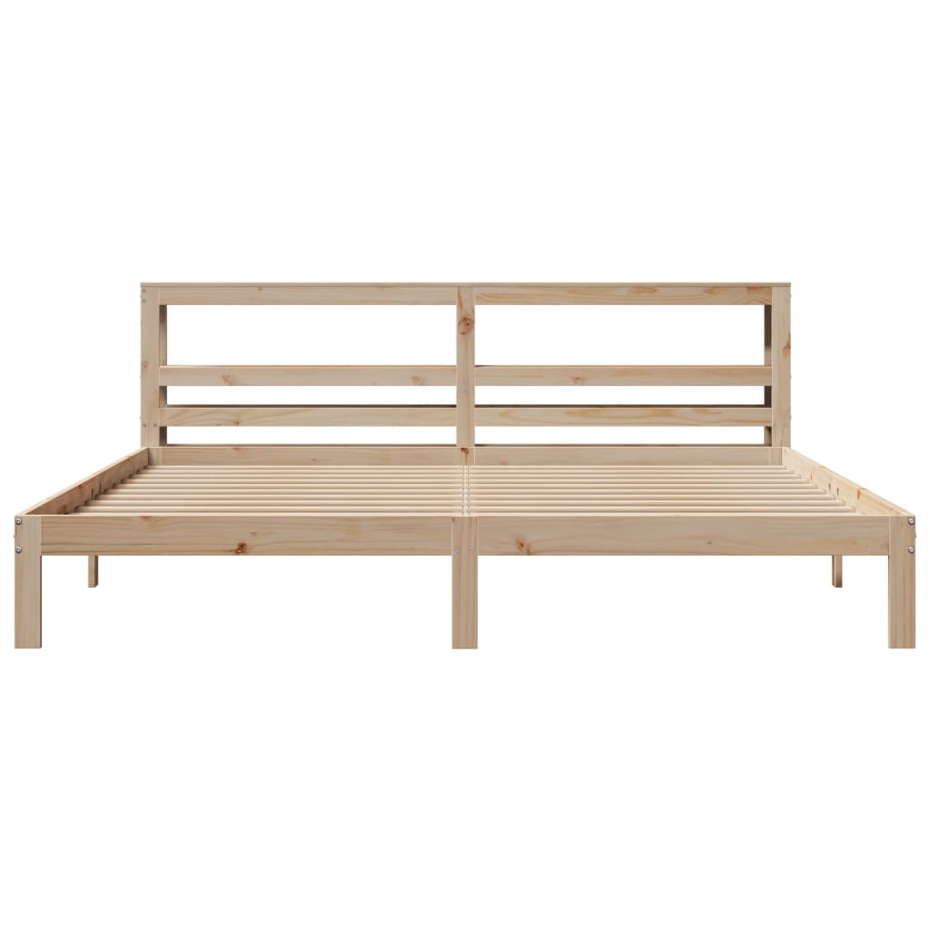 Sengeramme med hodegavl 180x200 cm heltre furu