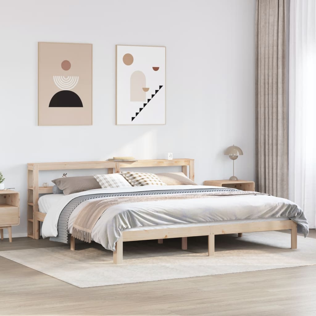 Sengeramme med hodegavl 180x200 cm heltre furu