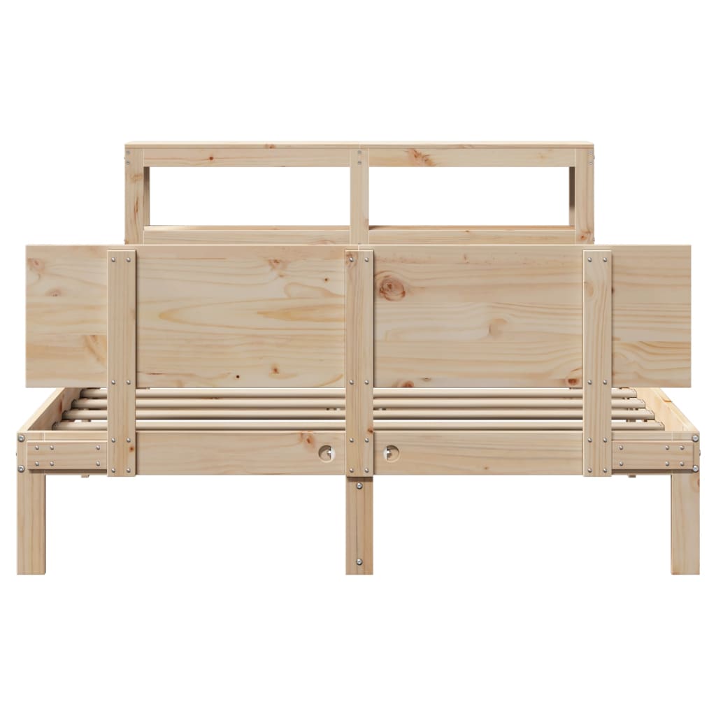 Sengeramme med hodegavl 120x190 cm heltre furu