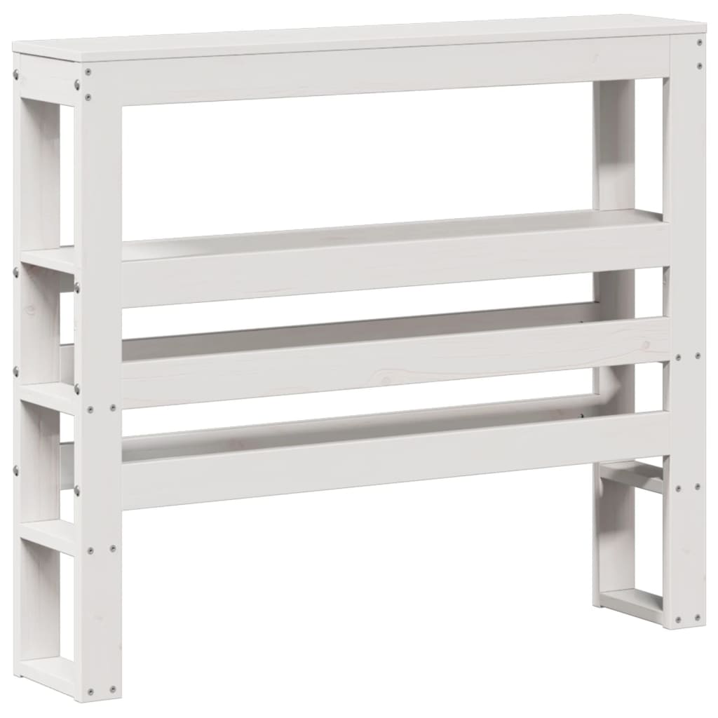 Sengeramme med hodegavl hvit 90x190 cm heltre furu