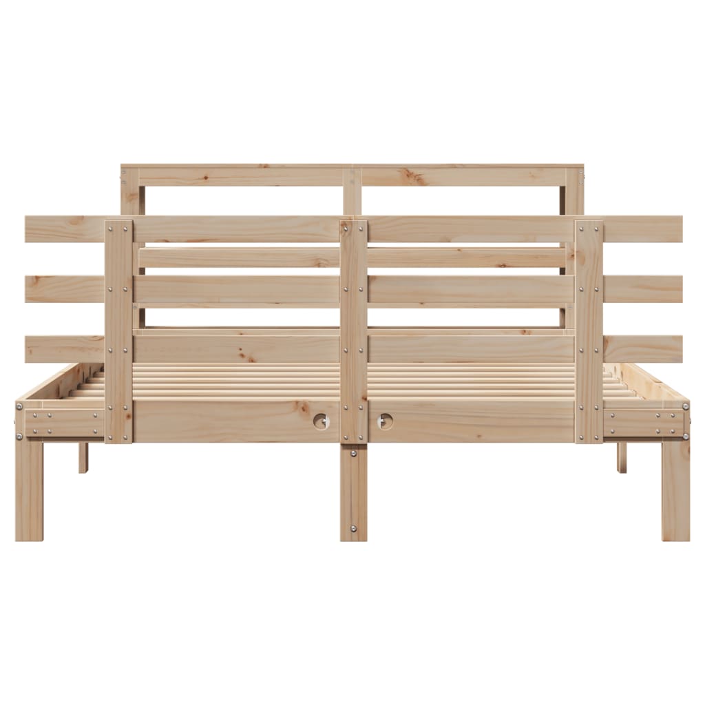 Sengeramme med hodegavl 150x200 cm heltre furu