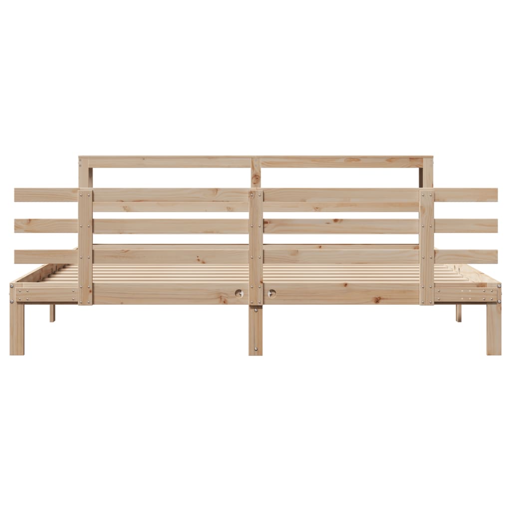 Sengeramme med hodegavl 180x200 cm heltre furu