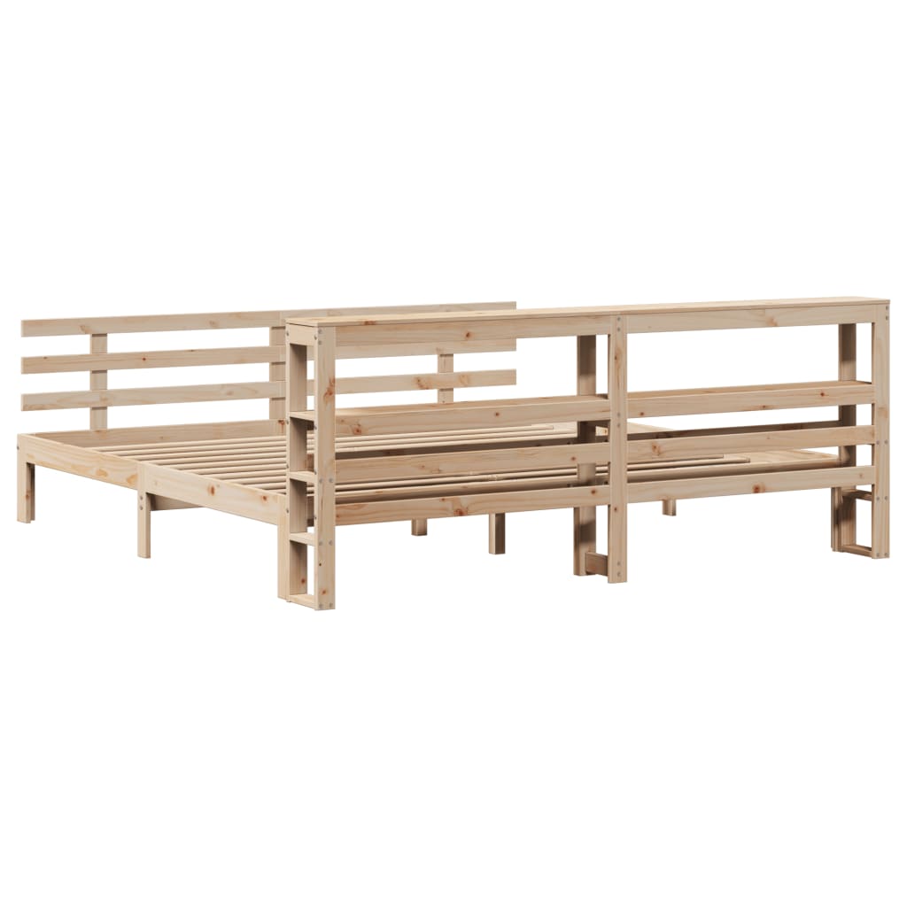 Sengeramme med hodegavl 180x200 cm heltre furu