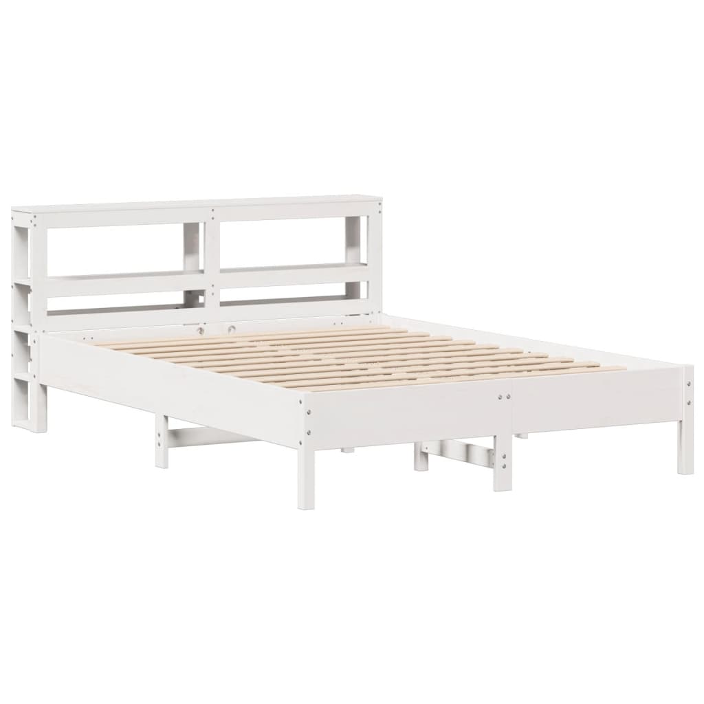 Sengeramme uten madrass hvit 140x200 cm heltre furu