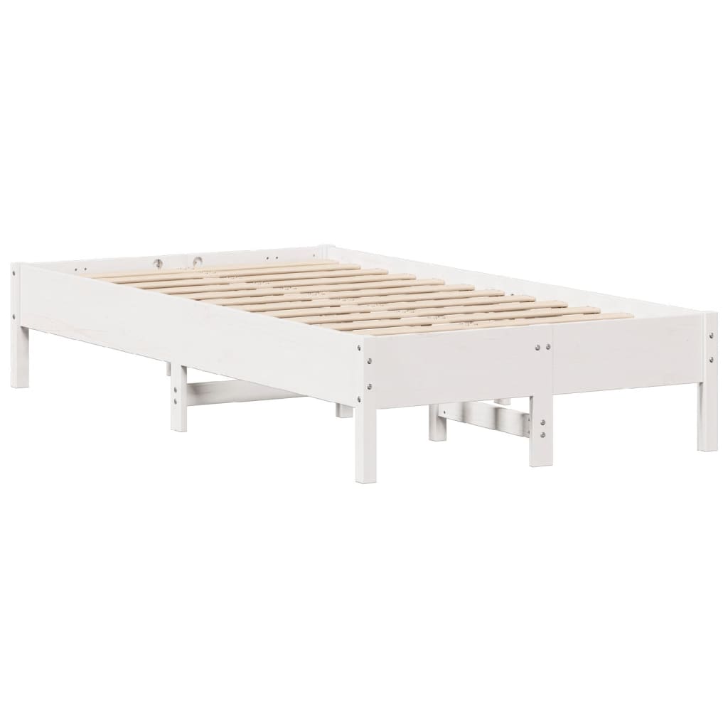 Sengeramme uten madrass hvit 120x200 cm heltre furu