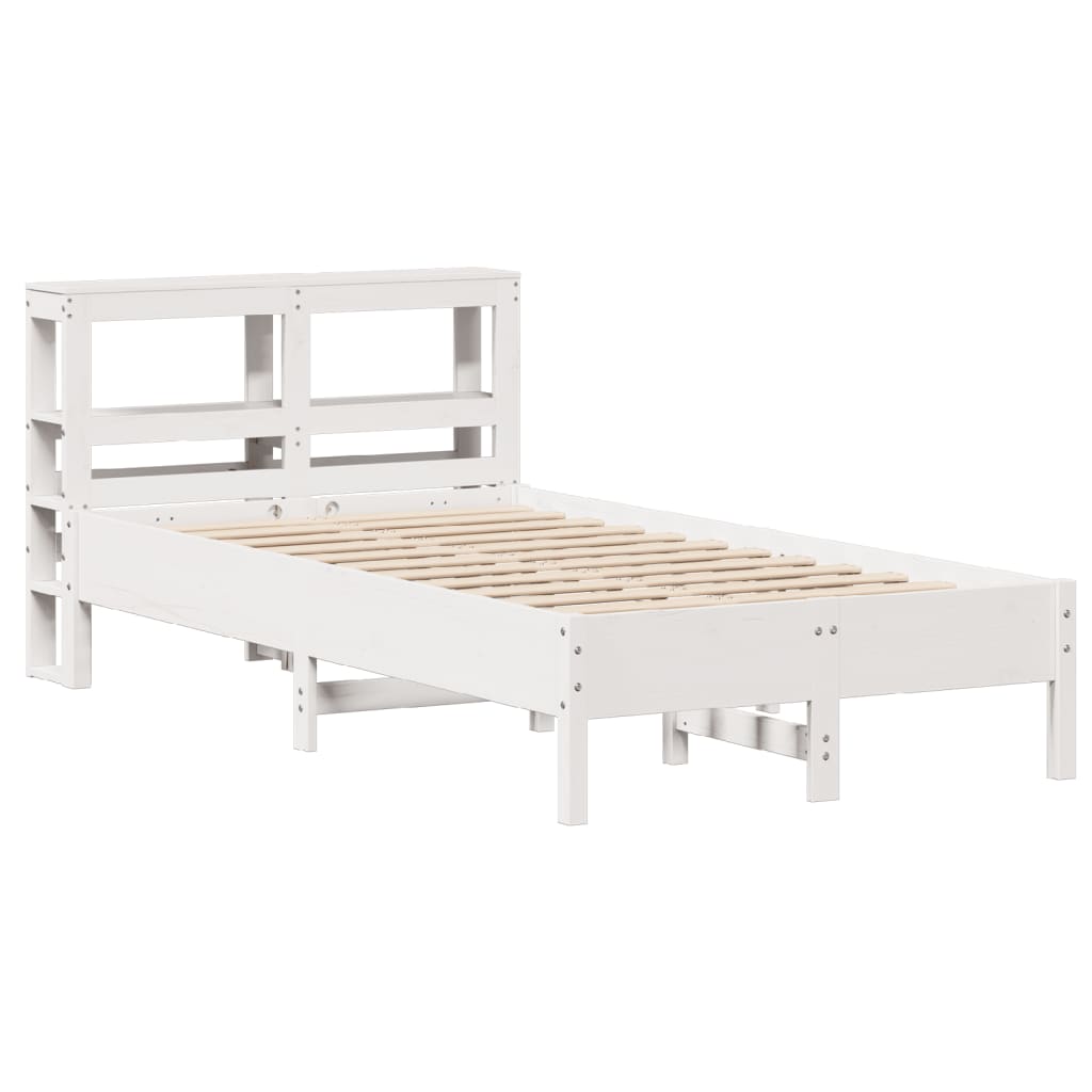 Sengeramme uten madrass hvit 120x190 cm heltre furu